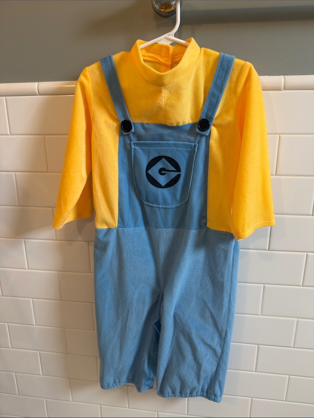 Despicable Me Yellow and Blue Kids Overalls Costume - Minion Style